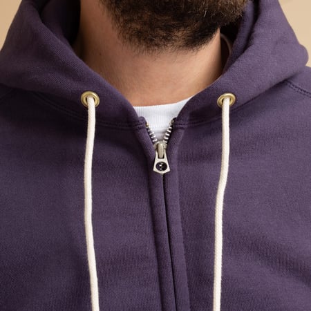 "SURE MFG" Zip Corn Head Hoodie Rodeo man's Purple