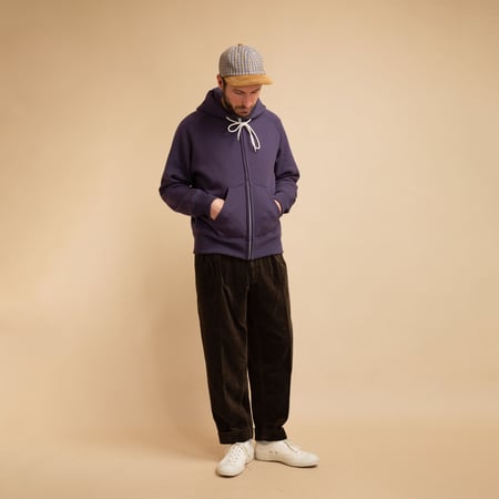 "SURE MFG" Zip Corn Head Hoodie Rodeo man's Purple