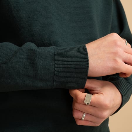Dark Green Milano Turtleneck Sweater