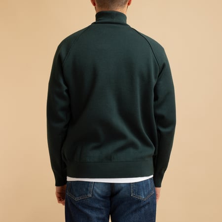 Dark Green Milano Turtleneck Sweater