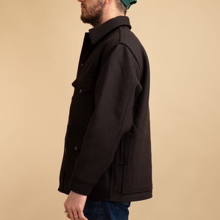 "SURE MFG" Mackinaw Wool Cruiser Jacket Drs Brown