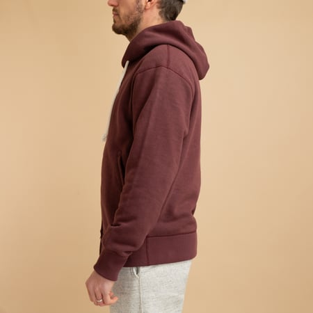 GG Full-Zip Sweat Parka Mahogany