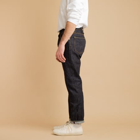 0605-V Natural Tapered 15.7oz Vintage Selvedge Denim