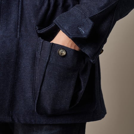 INFORMALE X FLÂNEURS / J002 Indigo Sashiko Jungle Jacket