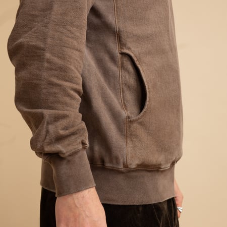 Heavy Pullover Hood Sweat P-Brown