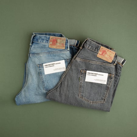 F160 '66 Type Selvedge Denim Black