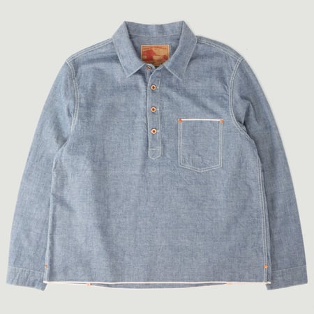 F3487 Chambray Pullover Shirt