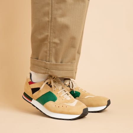 French Military Trainer Green/Beige