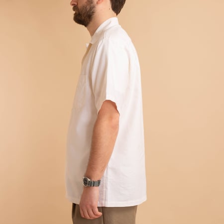 S/S Belavista Camp Collar Off White