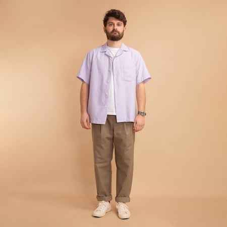 S/S Belavista Camp Collar Lavender