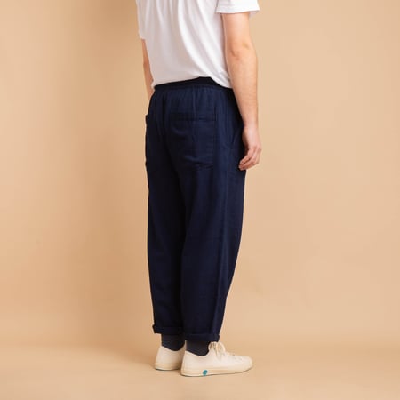 Hi Water Trouser Indigo Herringbone Denim