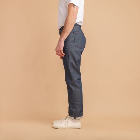 NAKED & FAMOUS TrueGuy Natural Indigo Selvedge jeans side profile image