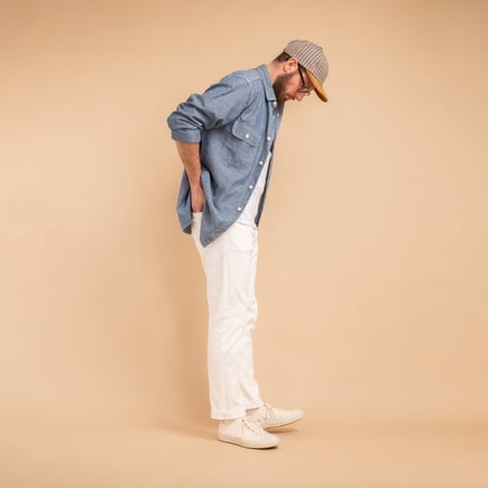 5 Pocket Denim White