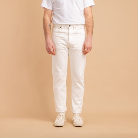 5 Pocket Denim White