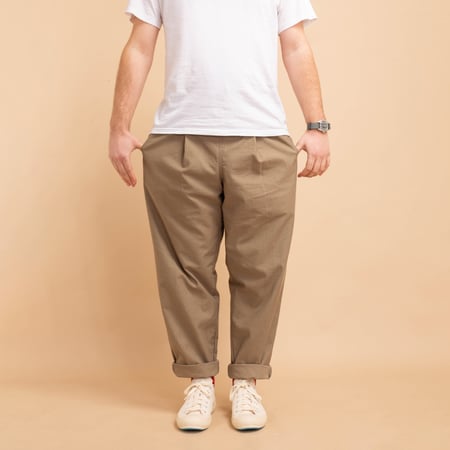 JACKMAN / Back Nep Umps Pants Sepia