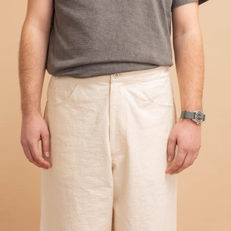 Back Nep Baggy Pants Hem