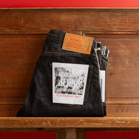 "NO COMPLY" Modified Tapered 13,5oz Black Selvedge Denim