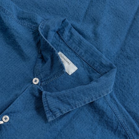 Road Shirt Washed Indigo Seersucker