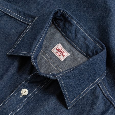 STUDIO D'ARTISAN LADIES / SDL-5016B Denim Work Shirt