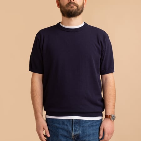 Ice Cotton Crewneck Navy