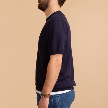 Ice Cotton Crewneck Navy