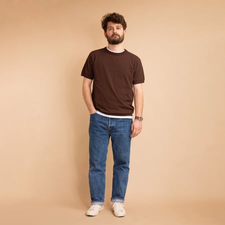 Ice Cotton Crewneck Brown