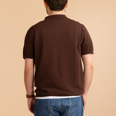 Ice Cotton Turtleneck Brown