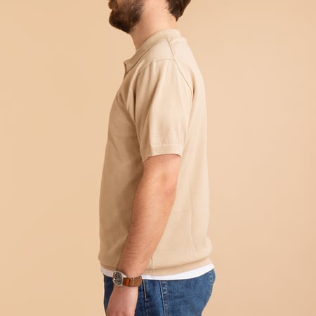 Ice Cotton Turtleneck Latte Beige