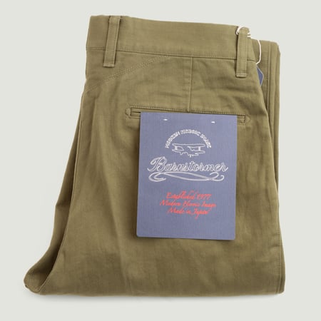 1950P Herringbone MacArthur Trousers Olive