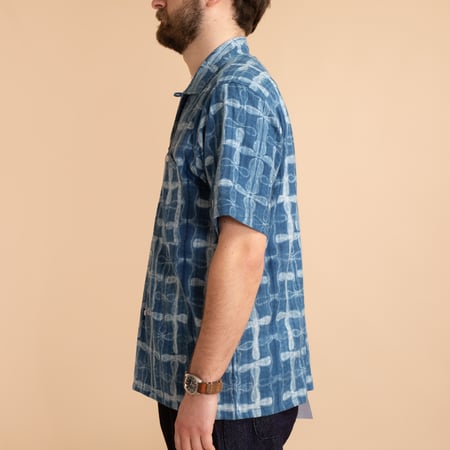 KARDO x FLÂNEURS / S/S Shirt Shibori 14 Indigo