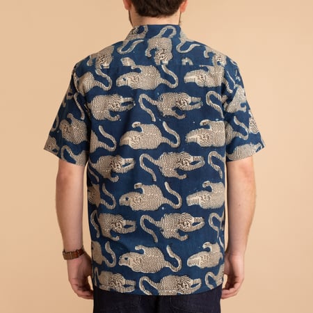 KARDO x FLÂNEURS / S/S Shirt BP69 Indigo/Black