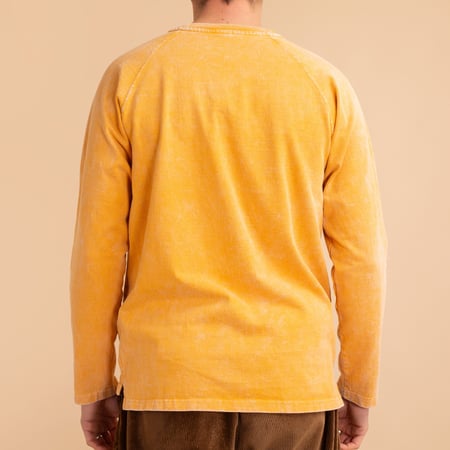 L/S Heavy Raglan Pocket Tee VD-Mustard