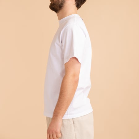 S/S Heavy Crew Tee White