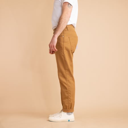 image flâneurs NAKED & FAMOUS EasyGuy Duck Canvas Selvedge porté de côté