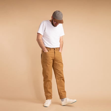 NAKED & FAMOUS EasyGuy Duck Canvas Selvedge worn by flâneurs