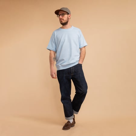Short Sleeve Terry Shirt in Soda Print