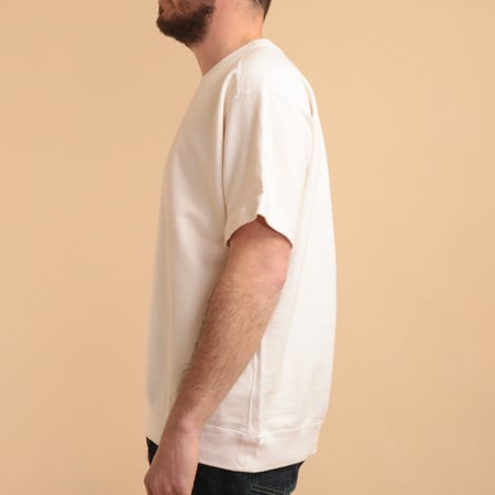 Short Sleeve Terry Shirt in Natural Color