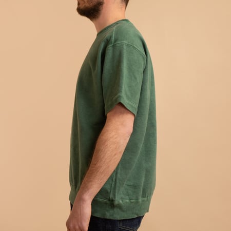Short Sleeve Terry Shirt - Dark Green