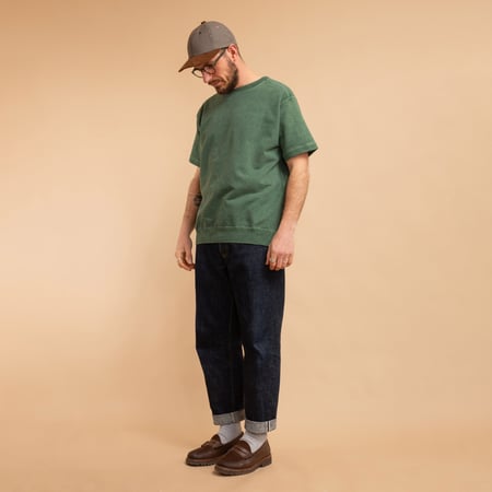 Short Sleeve Terry Shirt - Dark Green