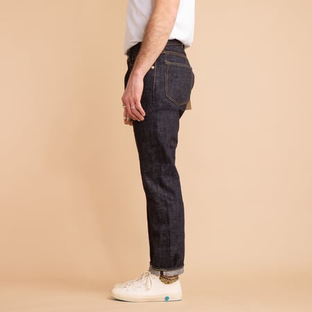 0605-82IE Natural Tapered 16oz Textured Denim