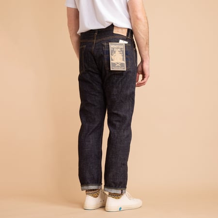 0605-82IE Natural Tapered 16oz Texture Denim