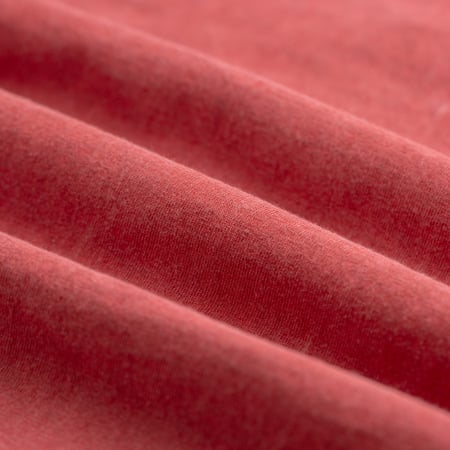 Short Sleeve Henley Tee in Faded Red