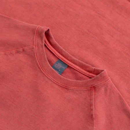 S/S Heavy Raglan Pocket Tee P-F.Red