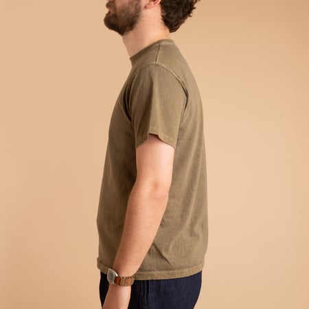 Short Sleeve Crew T-Shirt in Army Green