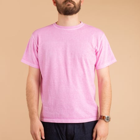 Short Sleeve Crew T-Shirt in P-Pink