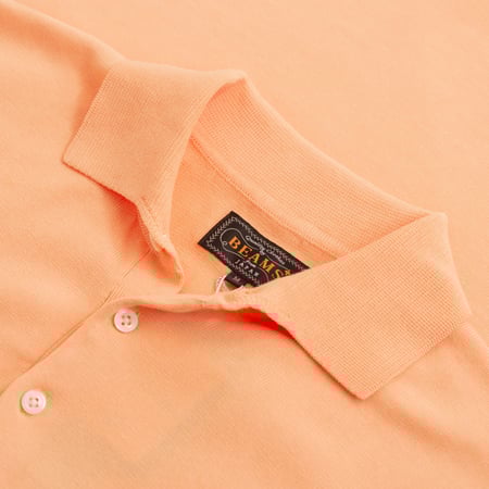 Orange Short Sleeve Knit Polo