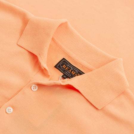 Short Sleeve Knit Polo Orange