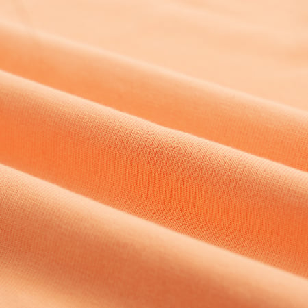 Short Sleeve Knit Polo Orange