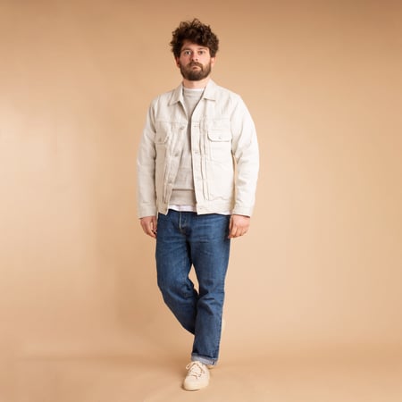 13oz Ivory Denim Jacket