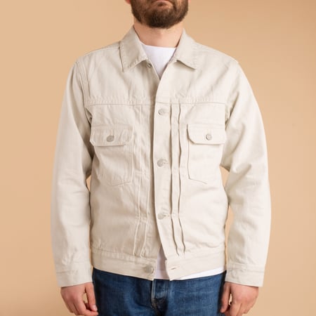 13oz Ivory Denim Jacket